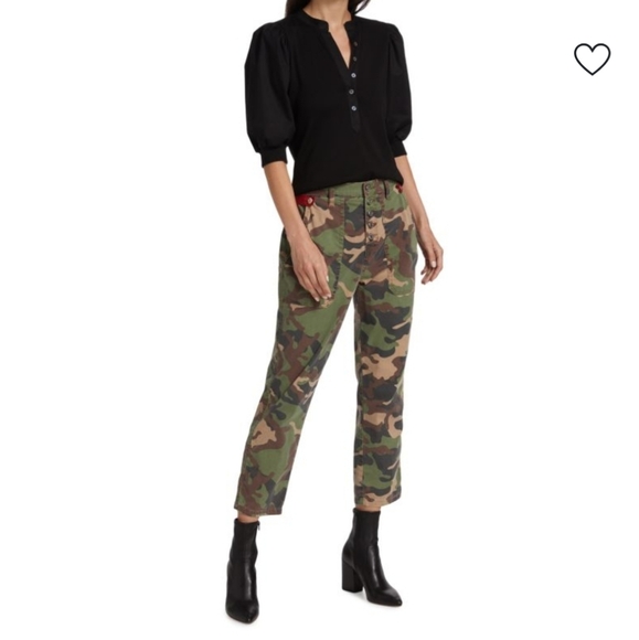 《 Veronica Beard 》Arya Straight Camo Pants - Picture 1 of 11